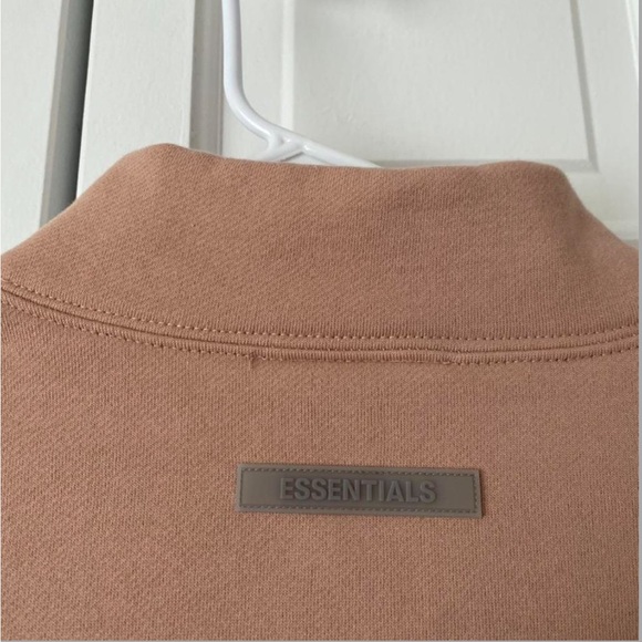 Essentials Fear Of God Matte Blush mock neck pullover sweatshirt - Picture 3 of 4